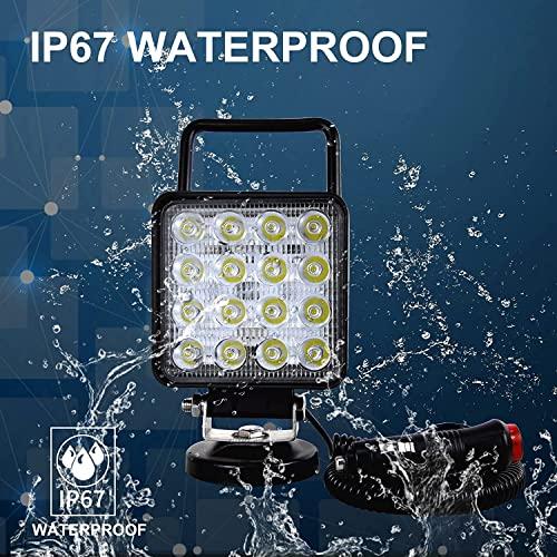 RIGIDON 4" 42 Вт светодиод с магнитным основанием для 12 В 24 В внедорожника квадроцикла трактора лодки грузовика 4x4 кемпинга