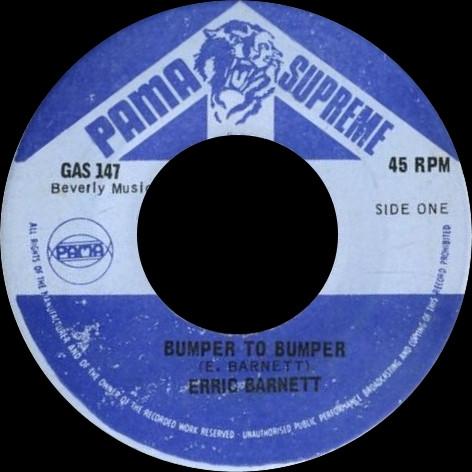 7inch Record ERRIC BARNETT Bumper To Bumper Fat Turkey GAS147 Pama Supreme Jamaica Reggae Ska Dub Used