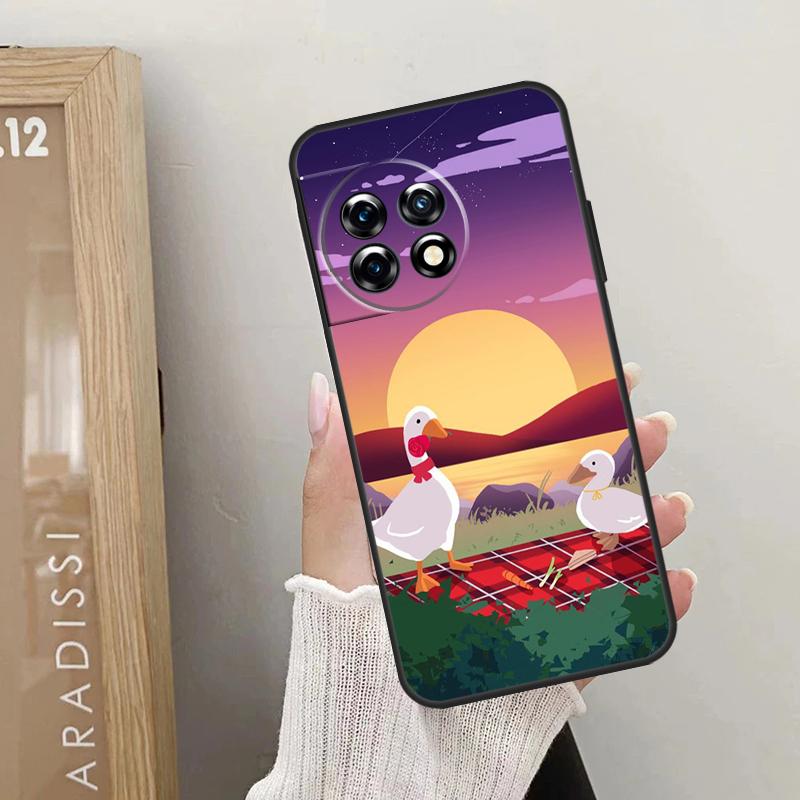 Мультяшный Забавный Гусь Чехол Для OnePlus Nord CE 5 3 4 Lite N20 N30 OnePlus 13T 10T 8T 11 12 13 15 R 9 10 Pro Обложка