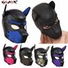Puppy Play Dog Hood Mask Neck Collar  Bondage Hood Mask Restraint Harness Full Head Ears Halloween Mask Sex Toy For Couples