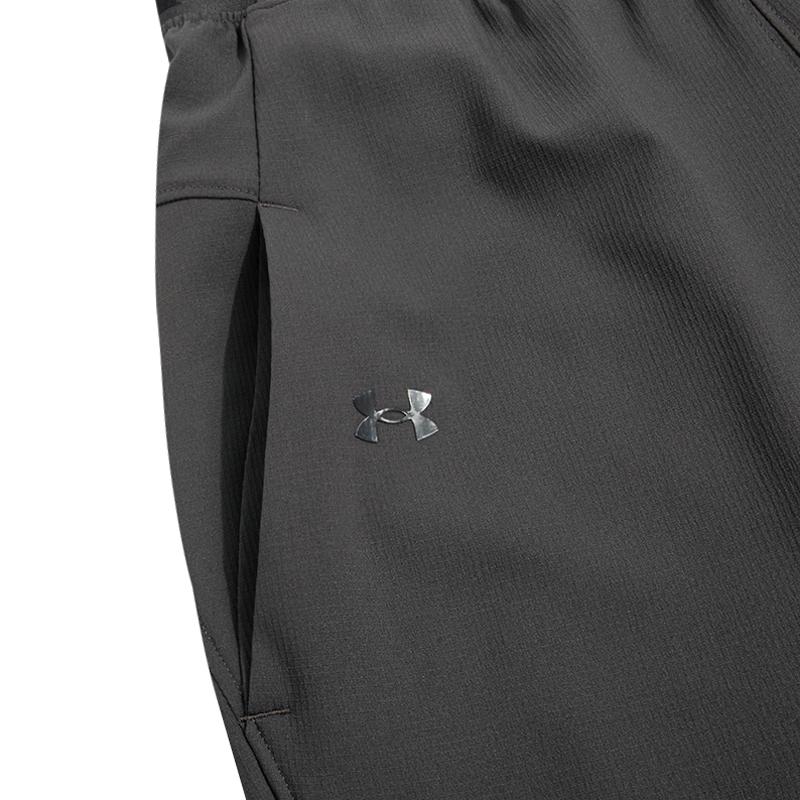 Under Armour Однотонные тренировочные тканые брюки женские, темно-серые 1357447-010