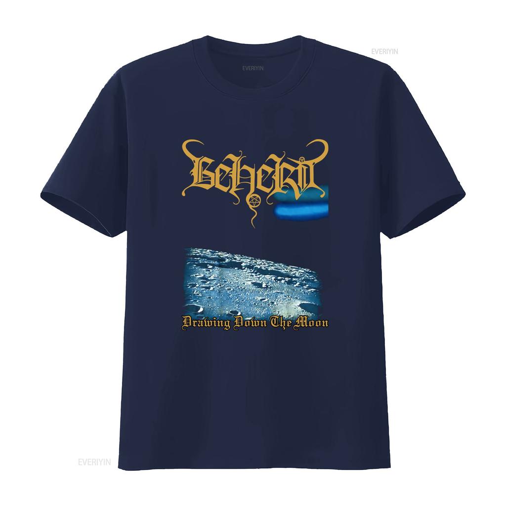 Beherit Рисующий Луну Черный Металл Футболка Mystifier Archgoat Blasphemy Вдохновленный Дизайн Винтажный Немного