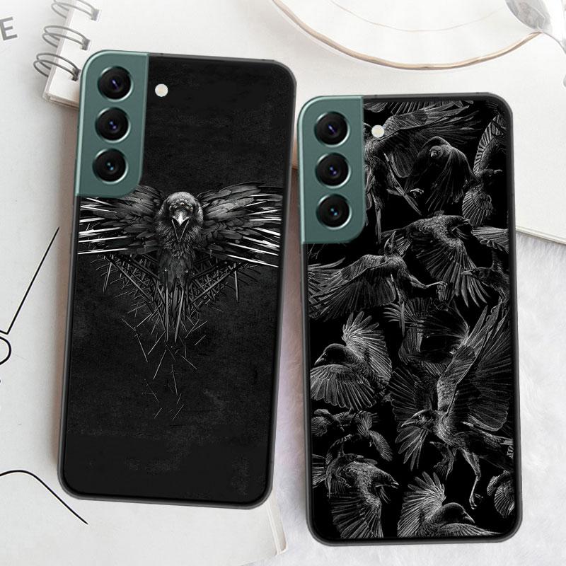 Чехол для телефона с рисунком ворона и вороны, череп для Samsung Galaxy Note 20 Ultra 10 Lite 9 8 M11 M12 M21 M30S M31 M32 M51 M52 J8 J6 J4 Plus
