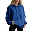 Women's Stand Collar Sweatshirt Oversized Turtleneck Drawstring Pullover Long Sleeve Top