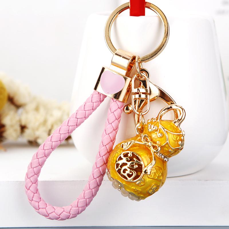 Chinese Style Lucky Money Bag Keychain - Korean Version Creative Pendant for Women