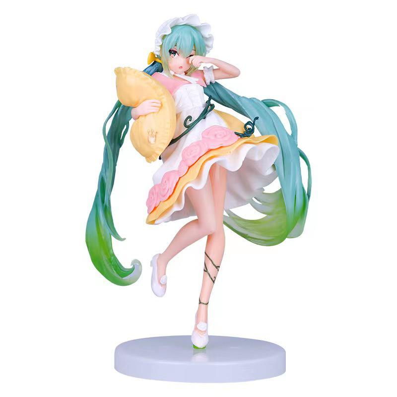 High-Quality Sakura Hatsune Miku PVC Doll with Decorative Chassis Ornaments