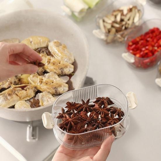 5-ярусный герметичный органайзер для специй, штабелируемые контейнеры для хранения специй, герметичный органайзер для приправ с прозрачными разделенными отсеками для специй, трав, приправ