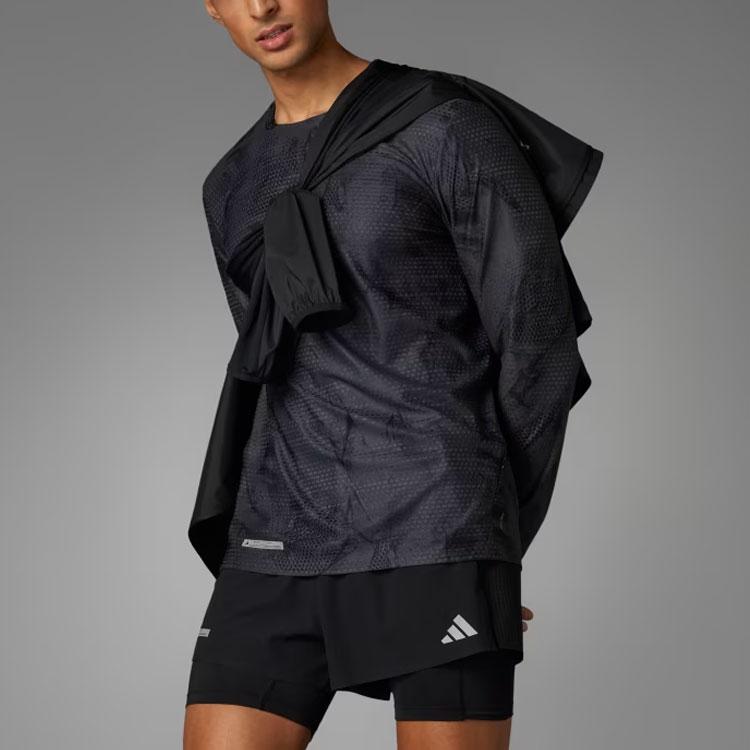 Adidas Ultimate 2-In-1 Shorts With Reflective Logo And Elastic Waist Men Bottoms Black IL7186