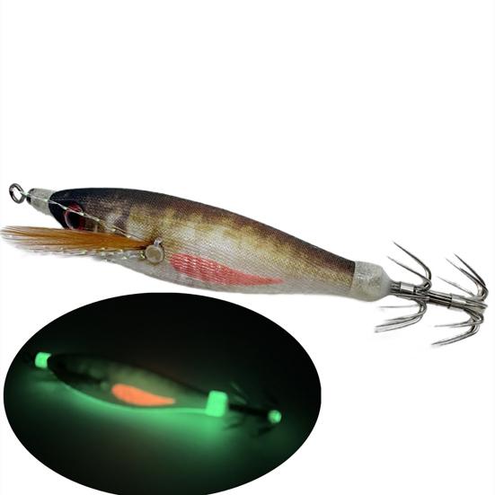 Светящаяся приманка для ловли креветок, жесткая приманка с острым крючком, реалистичная, яркая