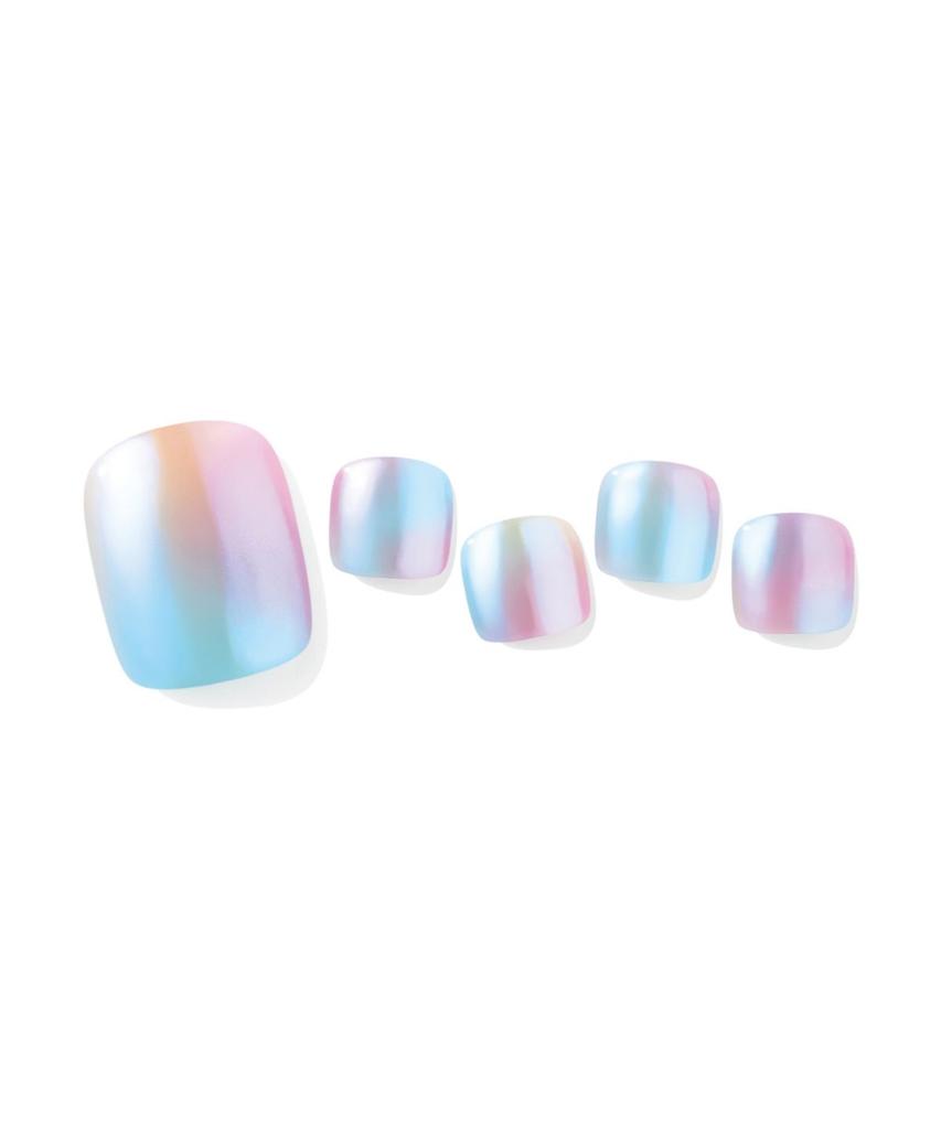Mirror Dream Pastel Stick-on Gel Pedicure