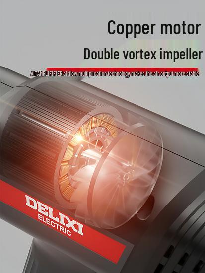 Цифровой термофен Delixi - Промышленный фен для затирки, герметизации и выпечки.