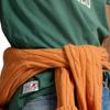 Polo Ralph Lauren Классический крой Однотонная трикотажная футболка с логотипом и коротким рукавом Мужские топы Зеленый 710972668-002