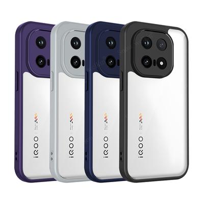 Прозрачный силиконовый чехол для Vivo iQOO 15 13 iqoo15 iqoo13 PC Задняя панель TPU Бампер Ударопрочный Прозрачный Чехол для телефона Крышка