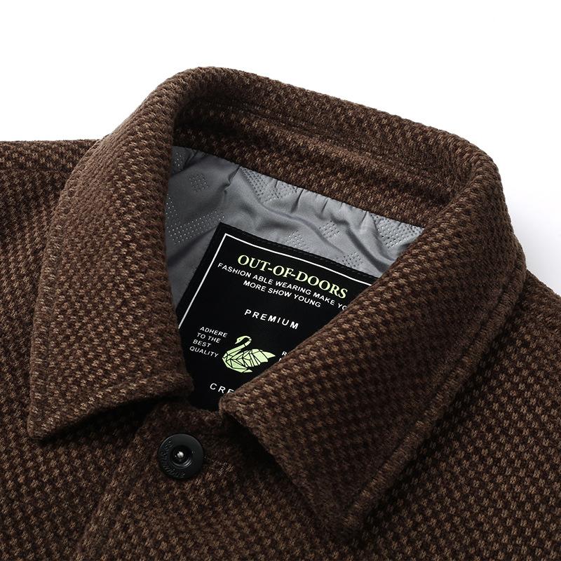 Куртка Весна и осень куртка новый средний возраст утолщенный повседневный лацкан трендовый топ