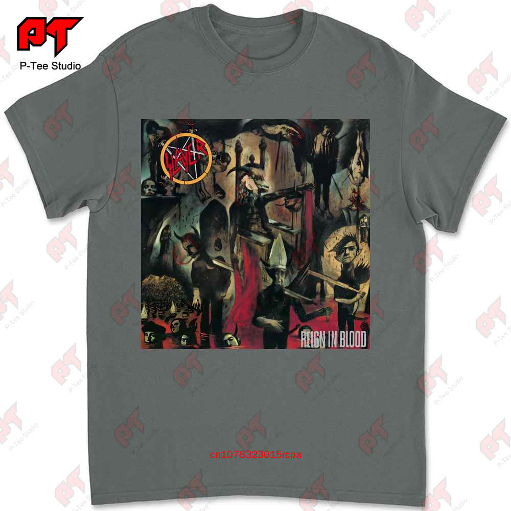 Хлопковая футболка Slayer Reign In Blood P0L4