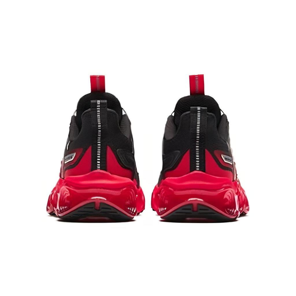 Anta Kids Non-Slip Shock Absorbing Low-Top Running Shoes Kids Sneakers Red Black 312345580-5