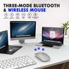 Беспроводная мышь INPHIC M1P, перезаряжаемая, 1600 DPI, ультратонкая, бесшумная мышь, 2.4G + двухрежимная Bluetooth-мышь для iPad, планшетов, ноутбука, LED-индикатор питания