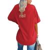 New 2024 European and American Loose Solid Color T-Shirt