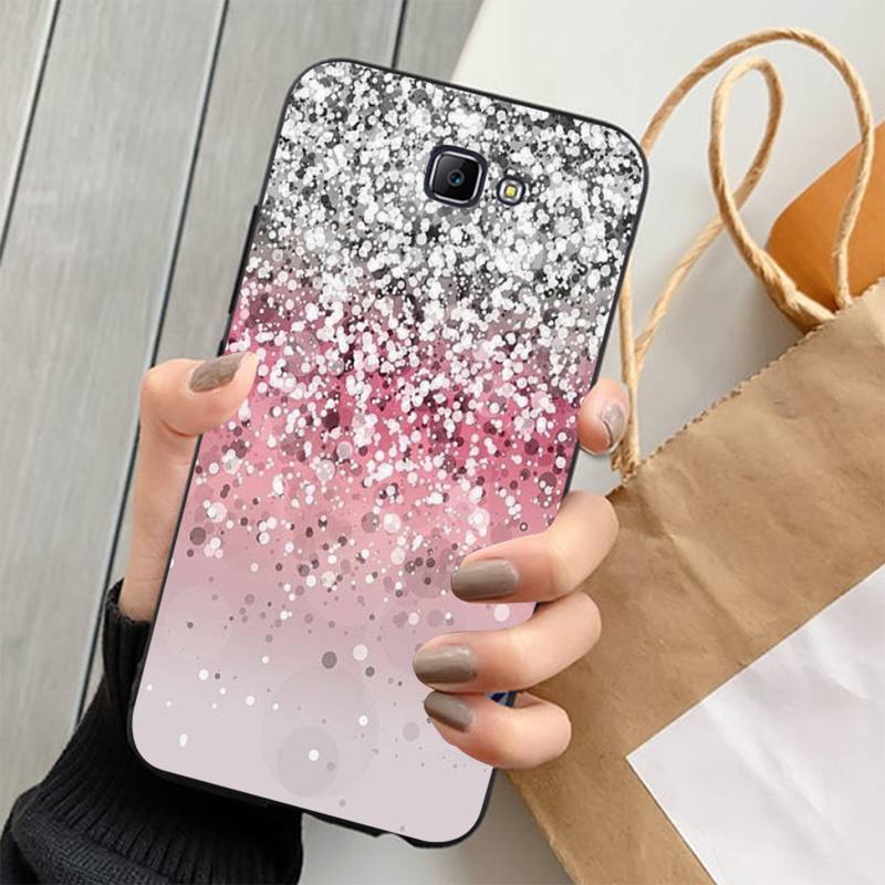 FHNBLJ Gold Pink Glitter Marble Phone Case Cover for Samsung J4 PLUS J7PRO J5 J6 J7 PRIME J7 Neo 2016 2018 J8
