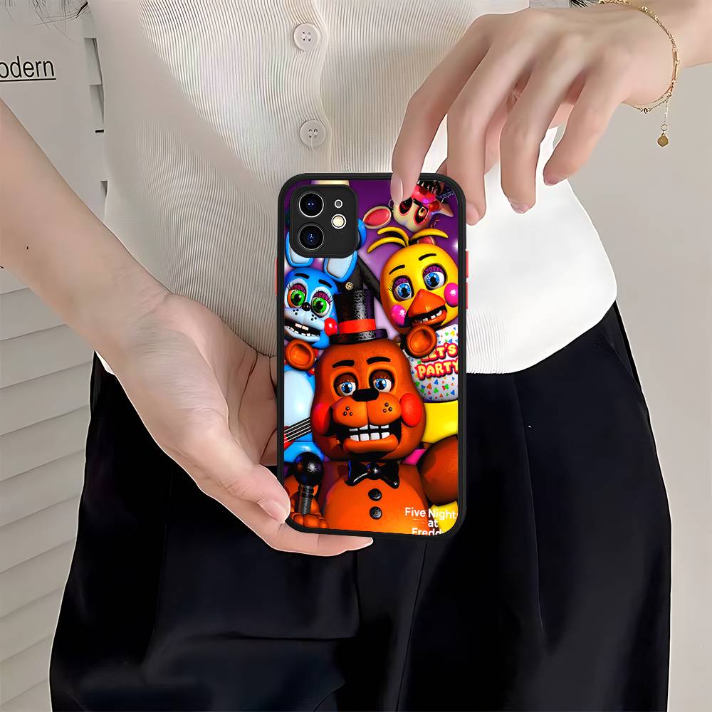 Чехол для телефона Five Nights At Freddy's для iPhone 16 15 14 11 12 13 Pro Max Plus 12 XS Max Задняя крышка Матовый чехол
