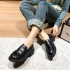 557 Large Size Shoes, Thin Thick Soles, Thick Heels, Lazy Loafers, Single Shoes, Small Leather Shoes, Women's Autumn and Winter Models