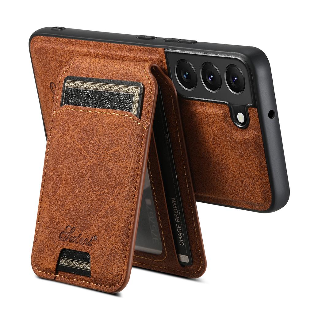 SUTENI H16 For Samsung Galaxy S22 5G Magnetic Detachable Cell Phone Cases PU+TPU Bump Proof Cover