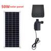 Multipurpose 100W Solar Power Water Pump for Pond Fountains Hydroponics Lift Energy Storage Box Quiet Operations