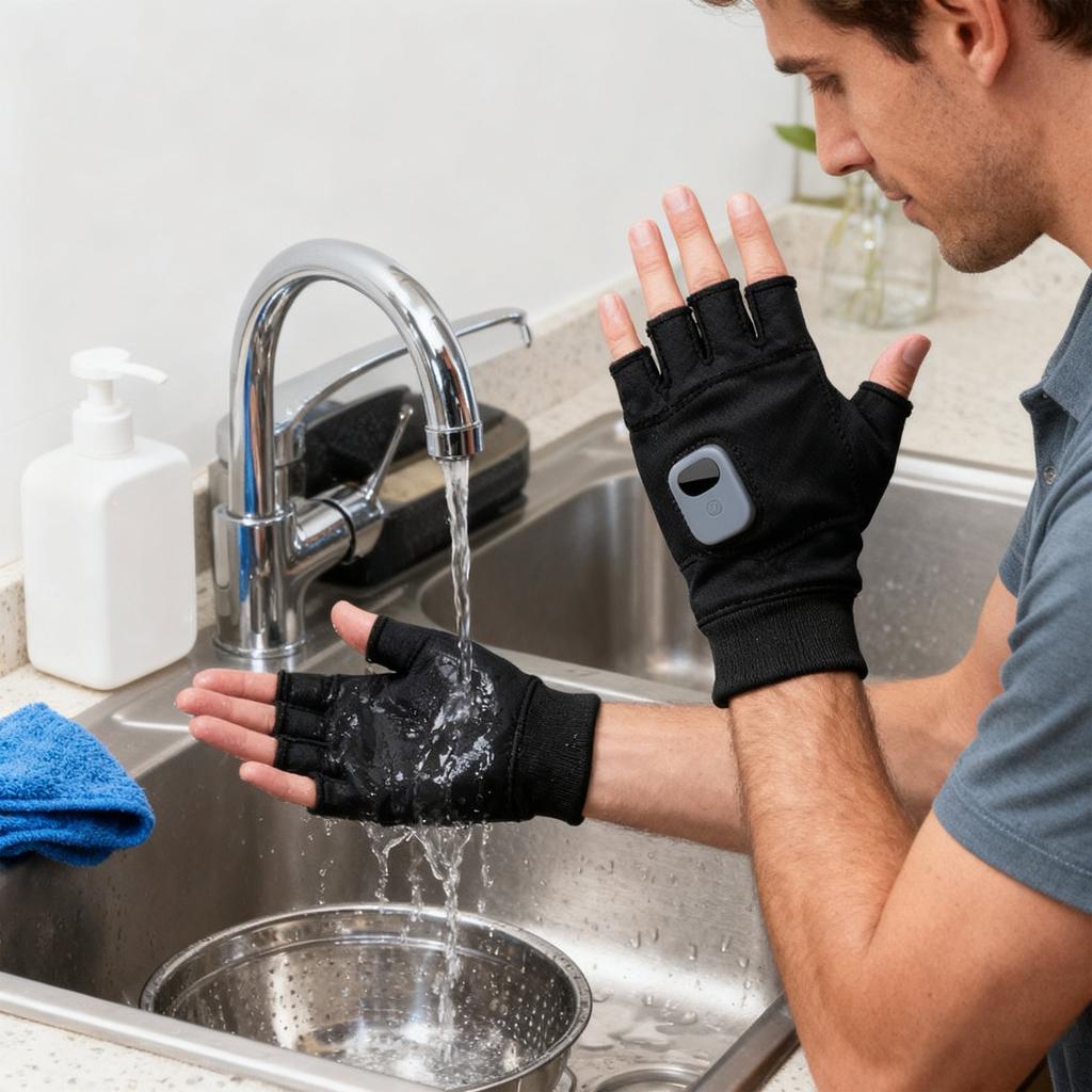 Зарядка от USB, влагостойкие, умный подогрев, зимние теплые перчатки