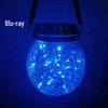 Solar-Powered Outdoor Garden Hanging Light - Glass Mason Jar Christmas Decoration