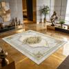 Golden Marble Style Large Living Room Carpet Lobby Decoration Home Non-slip Washable Rug 200x300 Bedroom Lounge Foldable Mats
