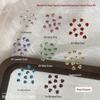 3mm Tray-Free Rhinestone Ball Nail Art Decorations - Mixed Color Bling Stacked Rhinestones for DIY Wearable Nail Art Accessories.