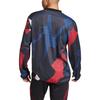 Adidas MUFC Pre Warm Top Comfortable Crew Neck Long Sleeve Football Shirt Men Tops Black Red Han-Jade-White JD7145
