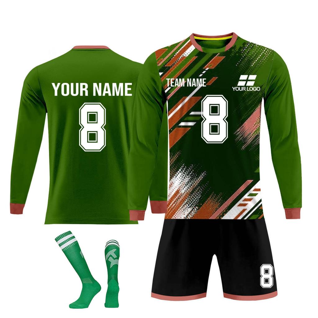 Personalised Shirts Kit Mens Girls With Name Number Custom Football Jerseys For Boys Training Suit