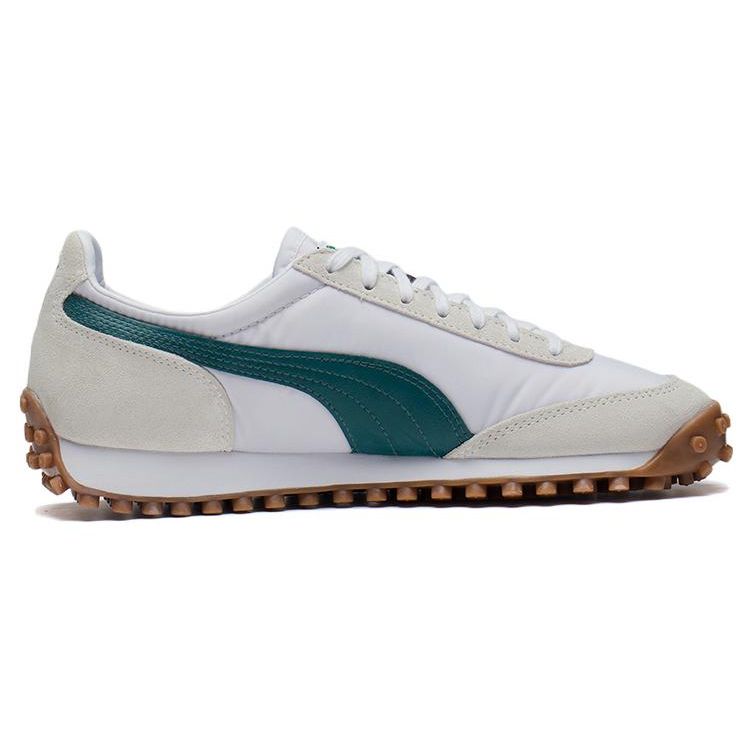 Puma Fast Rider Og Cn Fabric Leather Sports Retro Low-Top Lifestyle Shoes Unisex Sneakers White Gray Green 387323-05