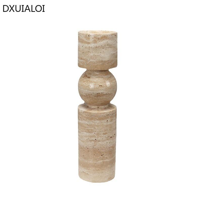 Домашний декор Мраморный подсвечник тумба под телевизор настольные украшения подсвечник свадебное украшение подсвечники декор для стола