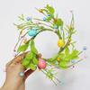 Handmade Artificial Egg Wreath Festival Candle Ring Ornament  Home Party Decorations