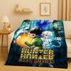 3D Аниме Hunter X Hunter Киллуа Зольдик Мультяшное HXH Фланелевое Одеяло, Ультра Мягкий Теплый Плюшевый Плед для Дома, Спальни, Кровати, Дивана