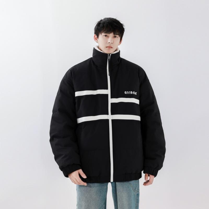 Модный американский пуховик мужской новый трендовый бренд свободный двусторонний утолщенный теплый верх