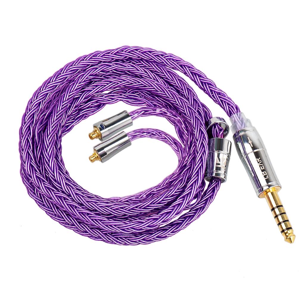 Улучшение качества звука наушников Yinyoo, 16-жильный посеребренный кабель 5N для обновления, посеребренный провод, совместимый с заменой наушников MMCX KZ