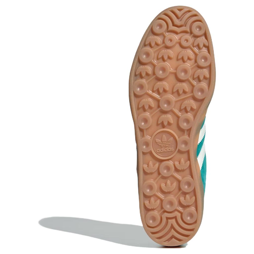 adidas Кроссовки Gazelle Indoor Pure Teal Мужские Бело-кремовые Золотисто-металлические JQ8391