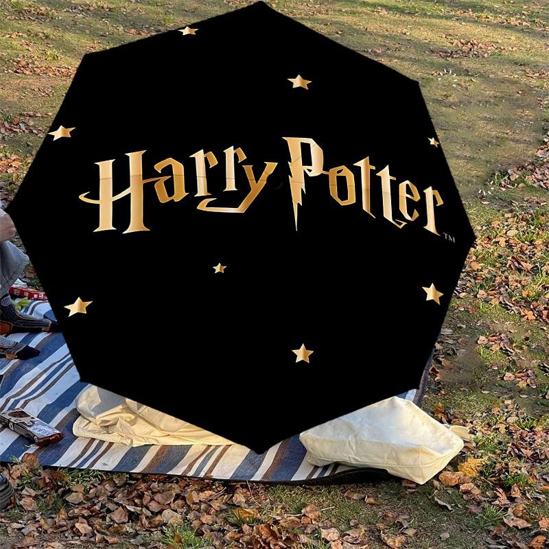 1PC Harry Potter Umbrella-8-Rib Reinforced, Automatic Open, Lightweight & Durable, Cute Fashion Accessory for Outdoor, D2671