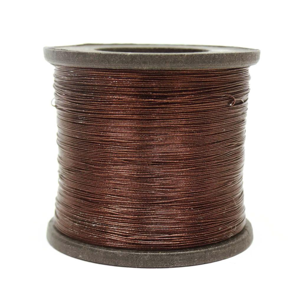 Лот из 5 шт. Полиамидная коричневая катушка для стегальной машины с металлическим шитьем