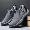 Men's casual shoes spring outdoor sports cloth shoes running fashion retro trendy shoes lazy one-pedal men's shoes