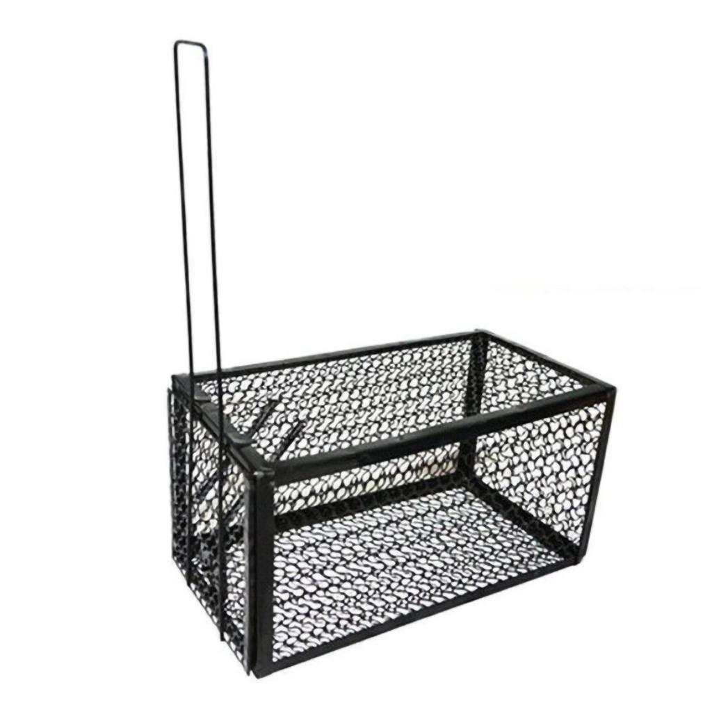 Mouse Trap Stainless Steel Rat Rodent Mice Catch Cage Automatic Locking for Home Office 28x15x15cm