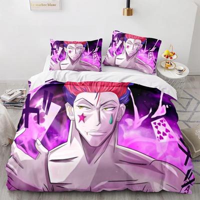 Новая мода HUNTER×HUNTER Комплект постельного белья Односпальный Полуторный Двуспальный Кингсайз Комплект для кровати Взрослый Детский Спальня Пододеяльник Комплекты 3D Принт Аниме