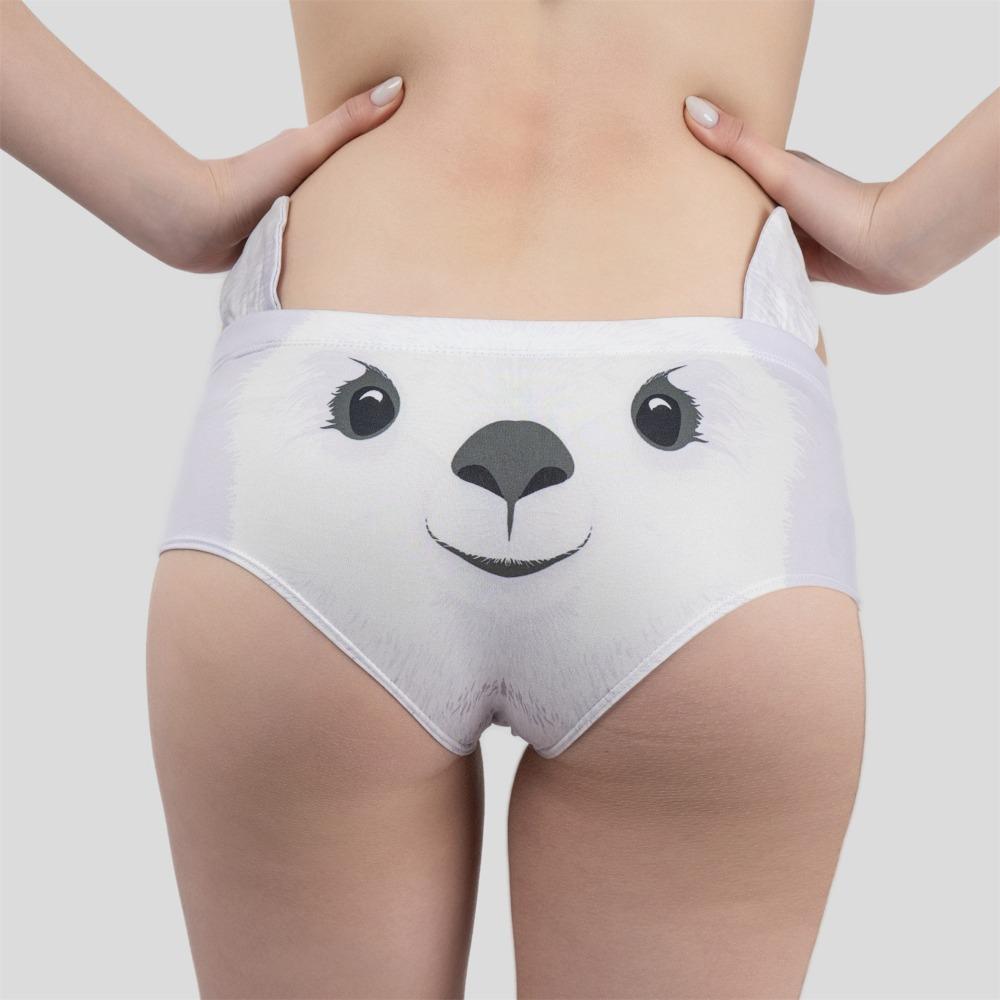 3D Ear Women Lingerie Little Fox Shiba Lnu Pig Sheep Printed Comfortable Lady Panties Breathable Girl Knickers Women Girls