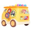 Bus Beat A Mole Toy Educational Sound Light Interactive Musical Learning Activity Cube Bus Toy for