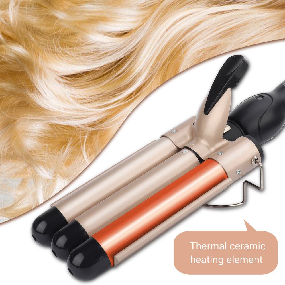3 Tubes Hair Curling Iron 25 32mm Electric Hair Curlers Wave Hair Style Triple Barrel Egg Roll Hair Styling Beauty Hair Device