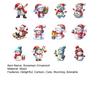 Christmas Snowman Ornaments Cartoon Snowman Hanging Decoration Xmas Tree Wooden Crafts for Tree Car Holiday Home Decor