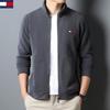 Мужская теплая повседневная куртка Tommy из двустороннего поларфлиса и велюра